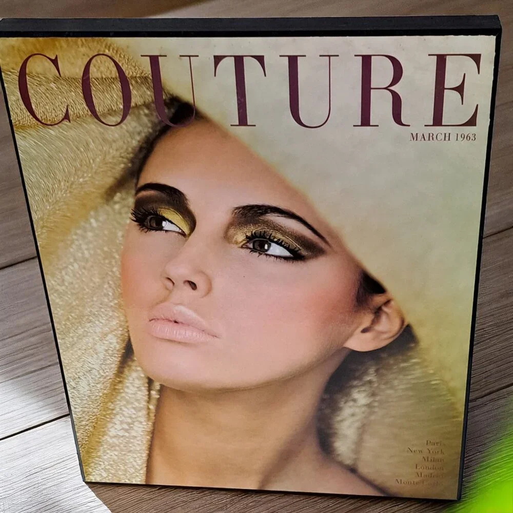 Z Gallerie Couture Magazine March 1963 Cover Art Wooden Wall Decor Art 20 x 16